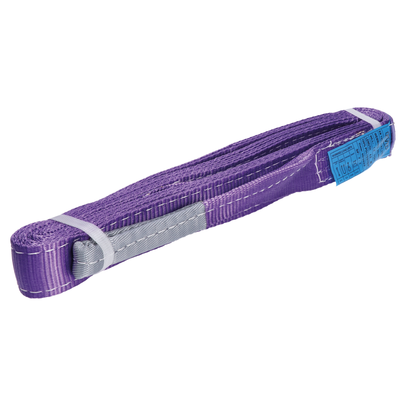 Zvedací popruh, 1,5 t, 4,5 m, 50 mm, 7:1