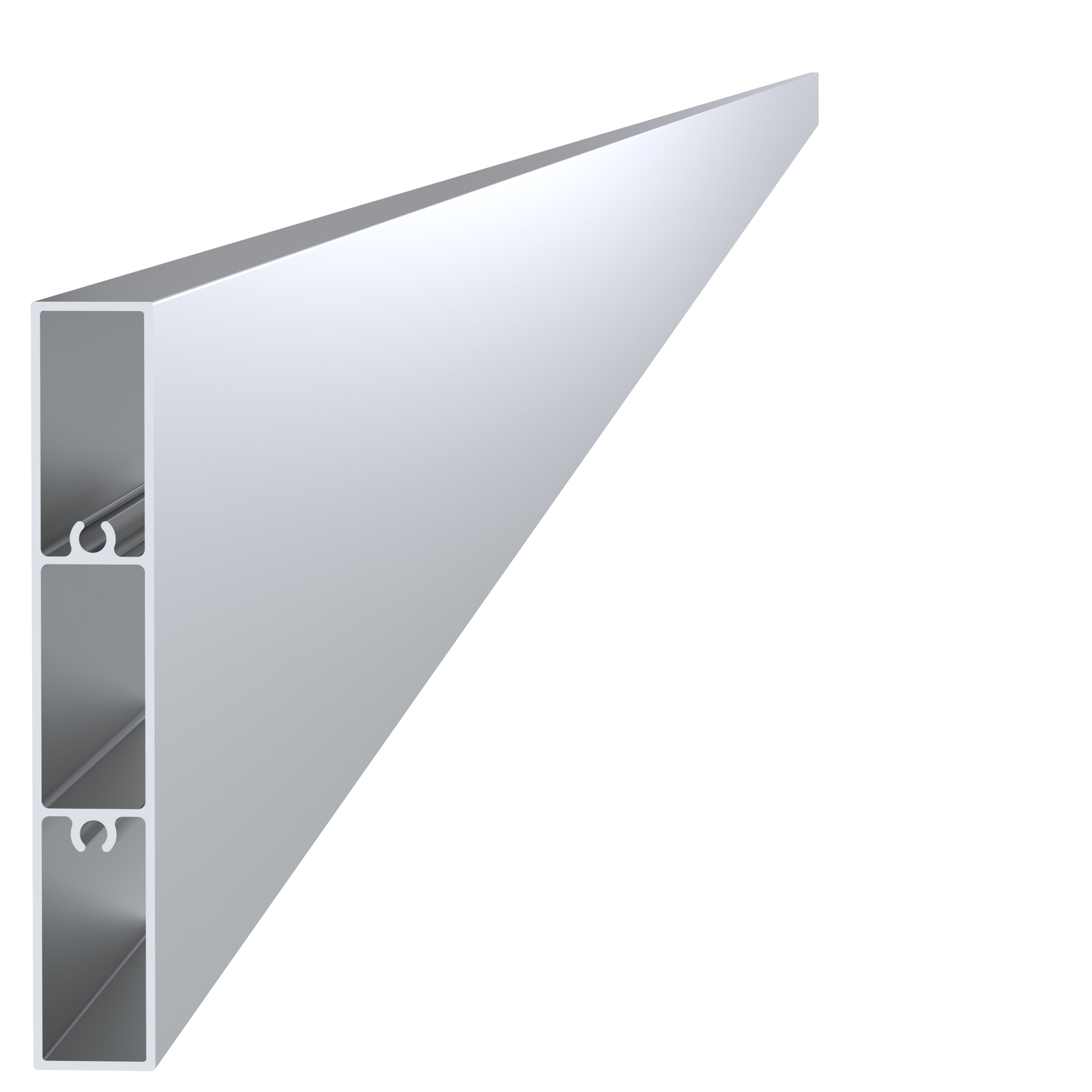 Poškozený profil 100x16mm, L-6000mm, hliník bez povrchové úpravy