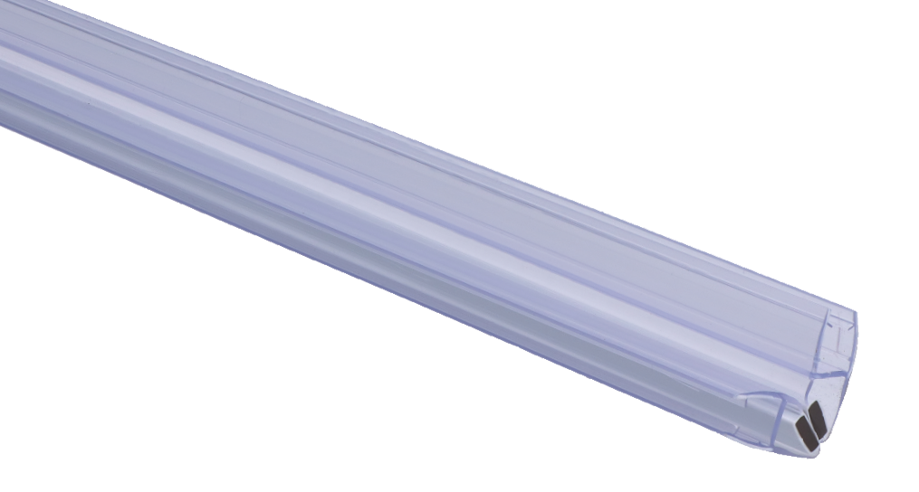 Plastová magnetická těsnění, sklo 10 mm, 90°, L = 2200 mm