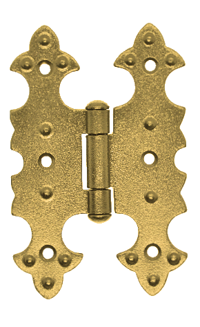 Závěs ozdobný - zlatý, 80x50mm