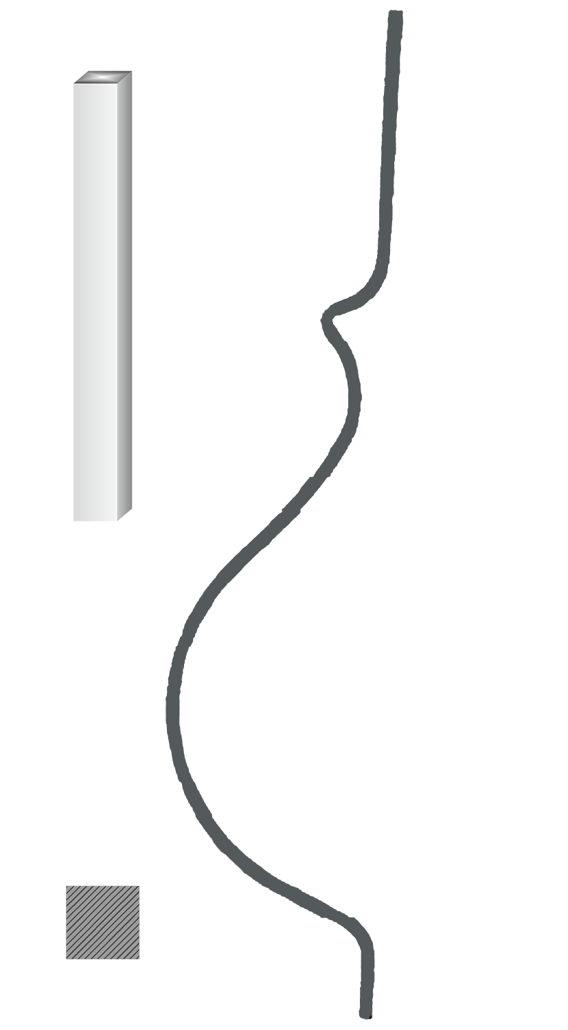 Tyč 12 x 12 mm, 1000 x 210 mm