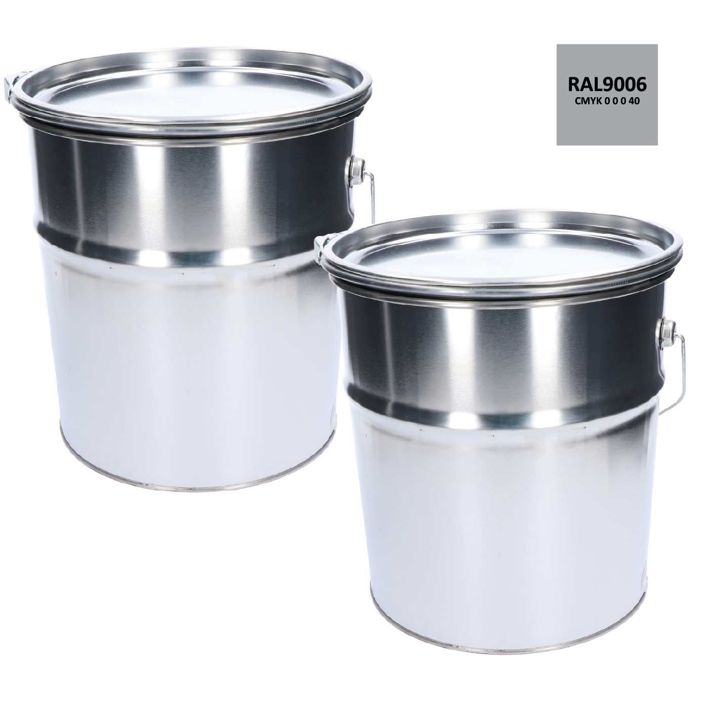 Barva antikorozní polomatná na zinek 20 kg stříbrná