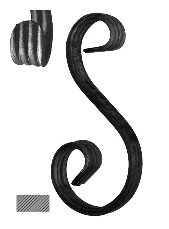 Esko 150 x 65 x 45 mm, hladký profil 12 x 6 mm, široké rozkování