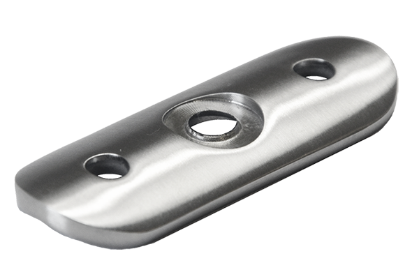 Nadpojovací deska na trubku ø 33,7 mm, broušená AISI 304