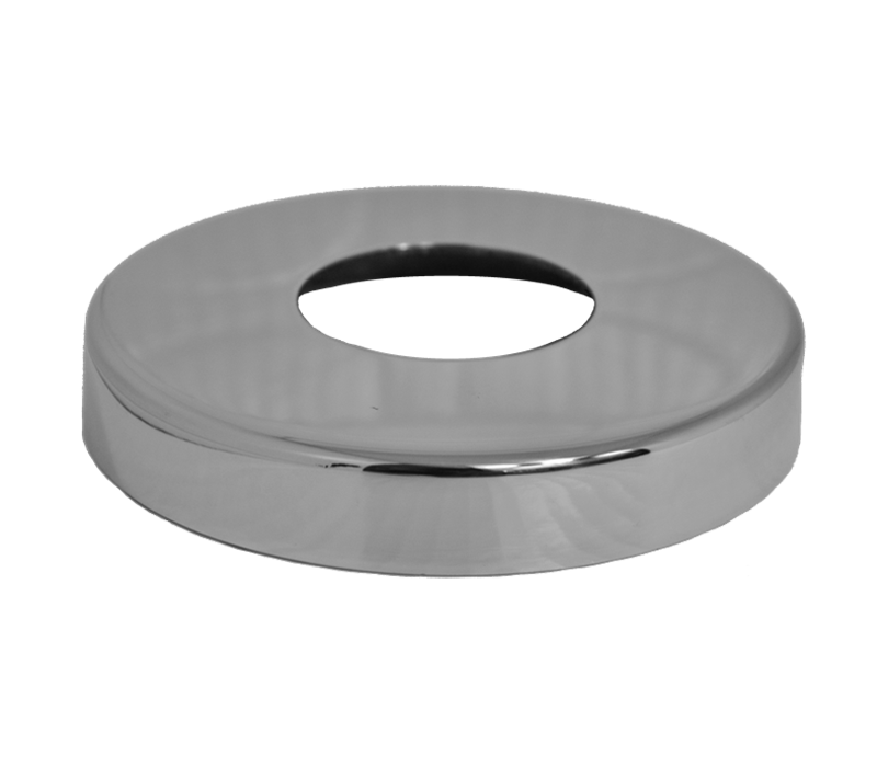 Kryt příruby ø 105 mm, otvor ø 43 mm, leštěná nerez AISI 304