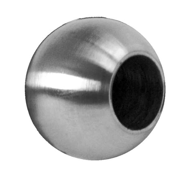 Koule koncová ø 25 mm na trubku ø 12 mm, broušená AISI 304