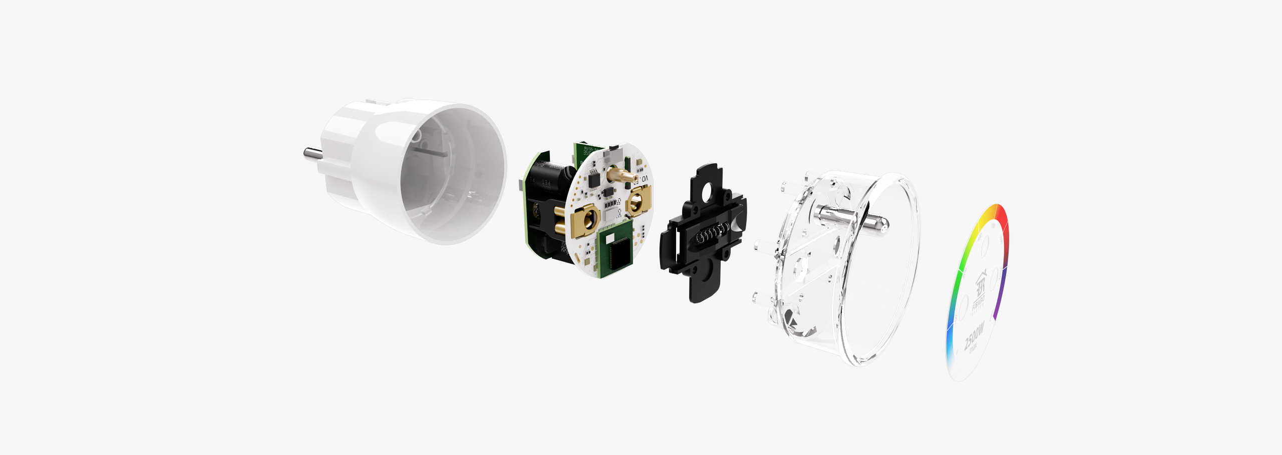 FGWPE-102 ZW5 inteligentná zásuvka FIBARO s meraním (2,5 kW) LED