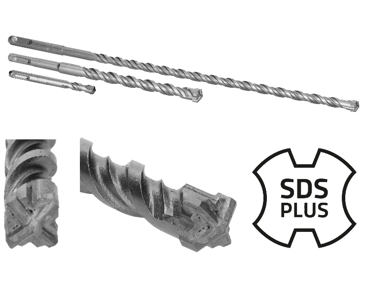 Vrták SDS PLUS čtyřbřitý 8 x 210 mm