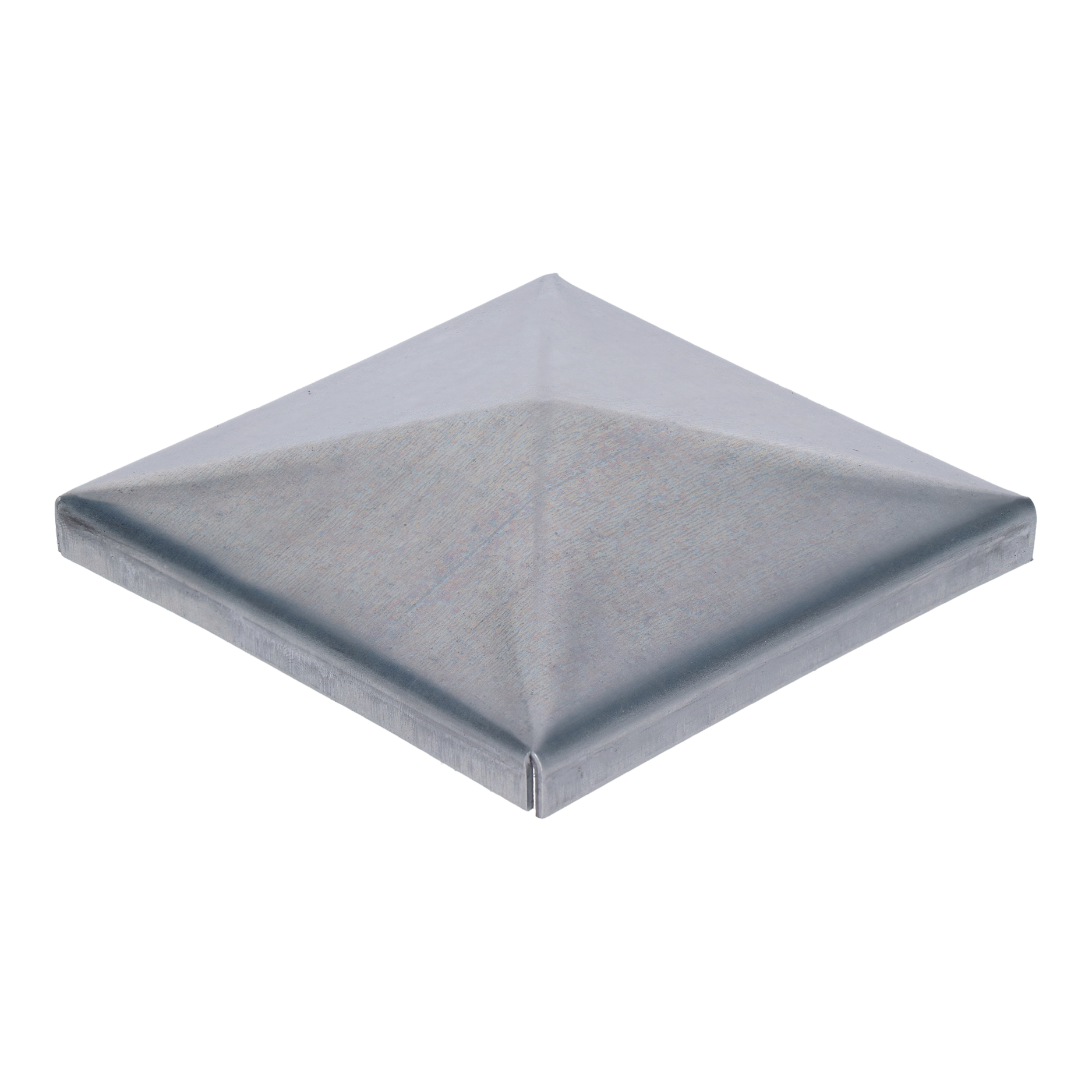 Stříška plechová 100 x 100 mm, pozink, tloušťka 1,5 mm