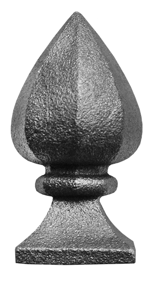 Šiška 118mm, podstavec 48x48mm, dutá