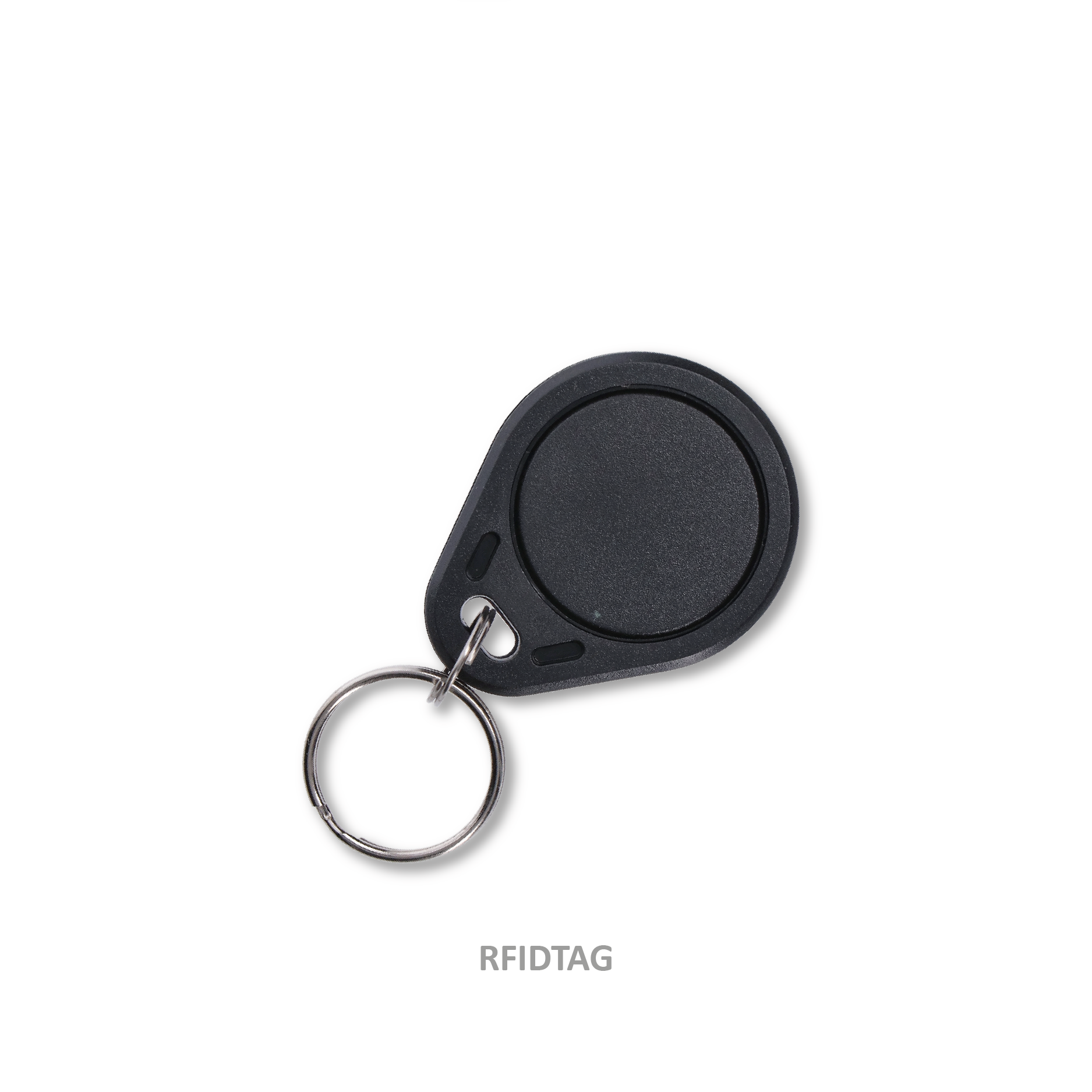 Bezkontaktní čip RFID s klíčenkou, vhodný pro KEY i NICE čtečky, černý bez potisku