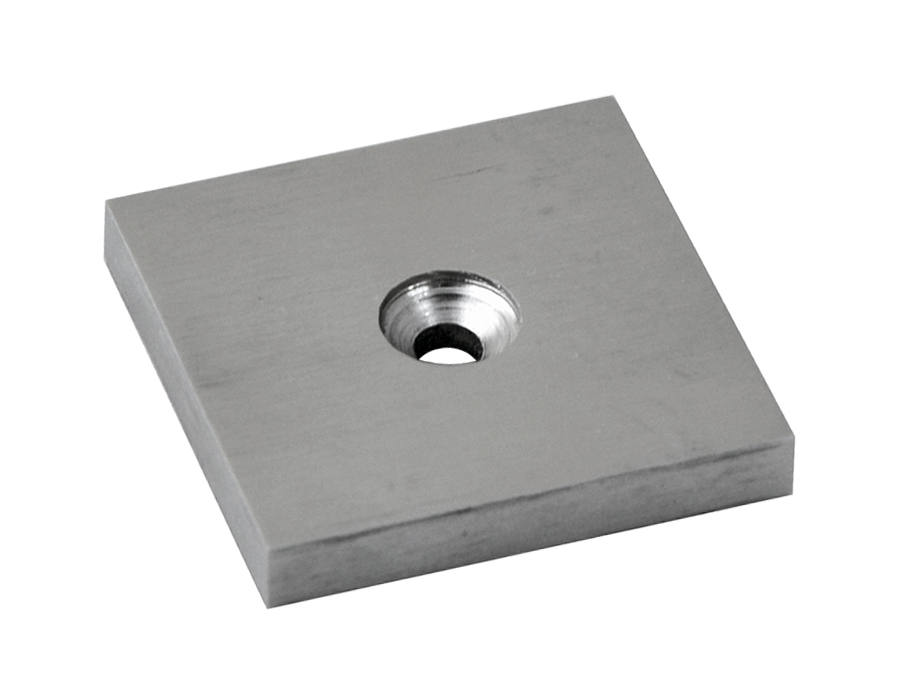 Podložka spodní 40 x 40 x 6 mm, broušená nerez AISI 304