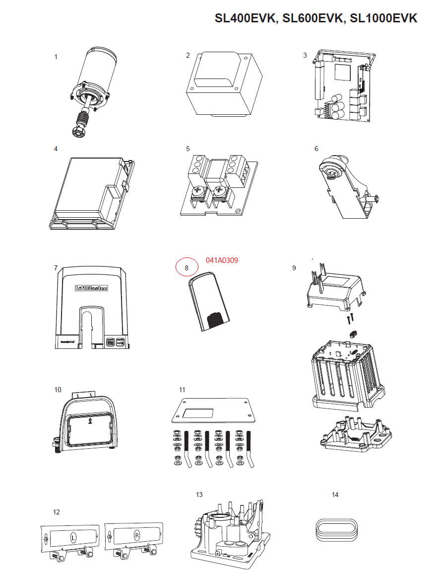 041A0309 krytka odblokovacího mechanismu