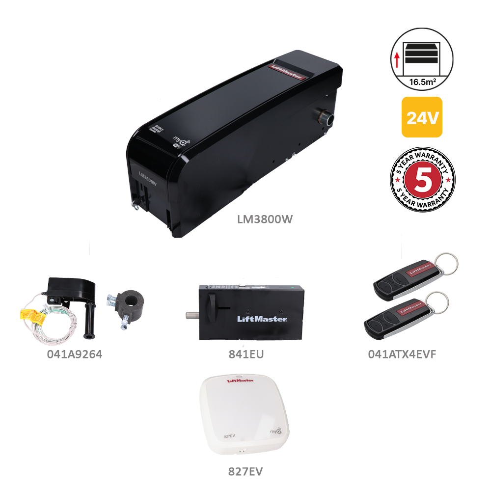 Sada pohonu pro sekční garážová vrata 16,5 m²/130 kg