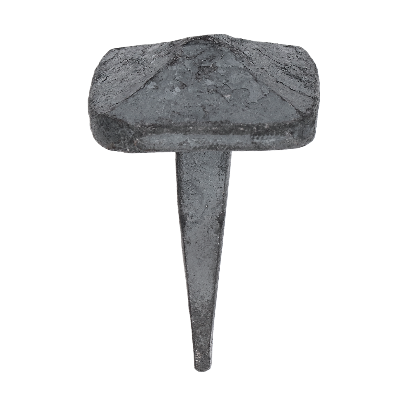Kovaný hřebík, hlavička 27 x 27 x 12 mm, hrot 7 x 7 x 34 mm