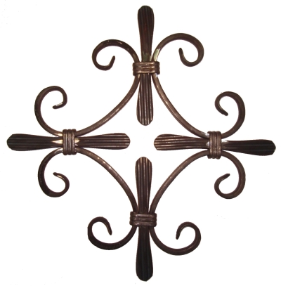 Kovářský ornament H 360 x L 360 mm, 12 x 6 mm