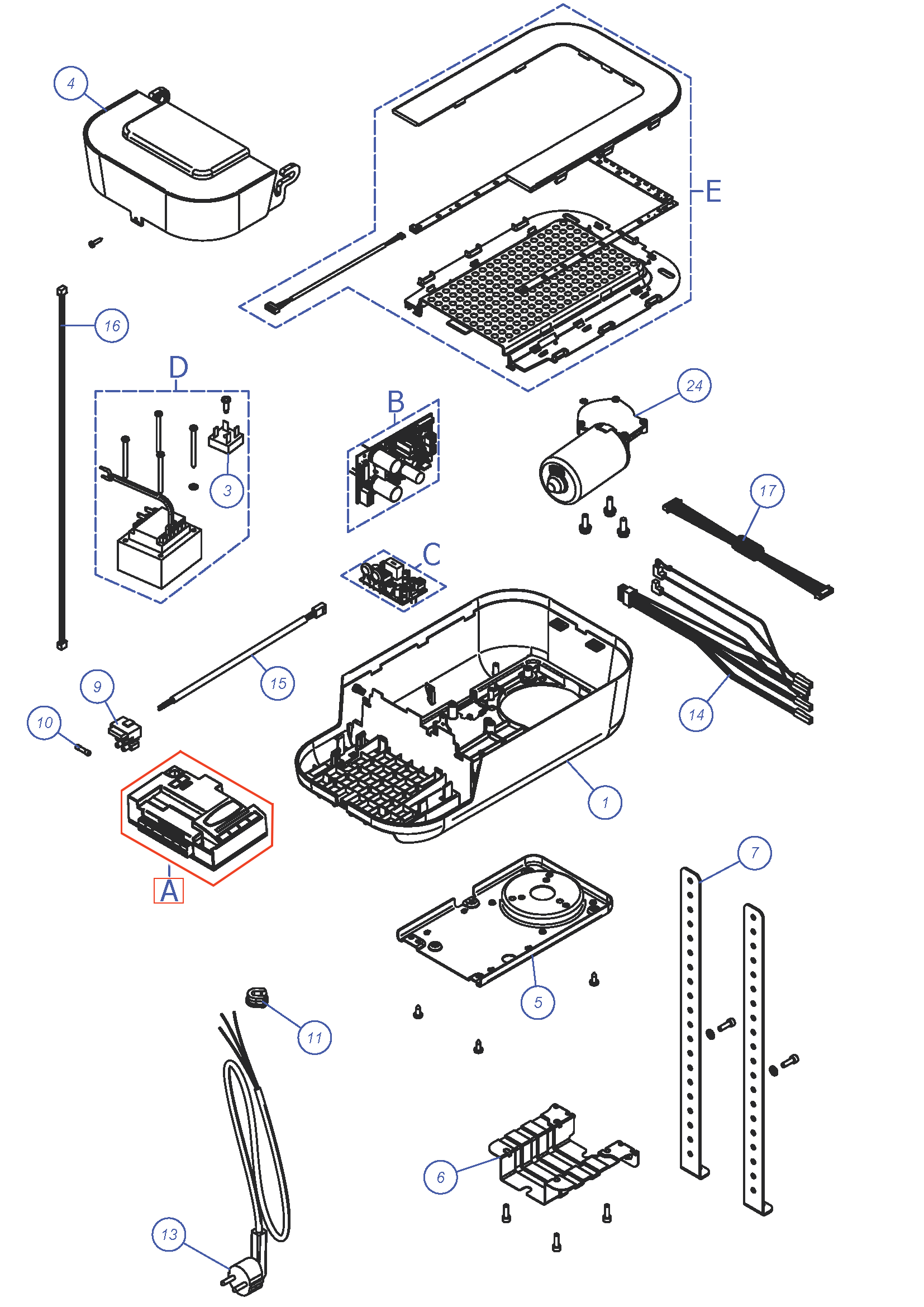 SPMCU1 Řídicí jednotka pro RBS400, RBS600, SPR800KLT