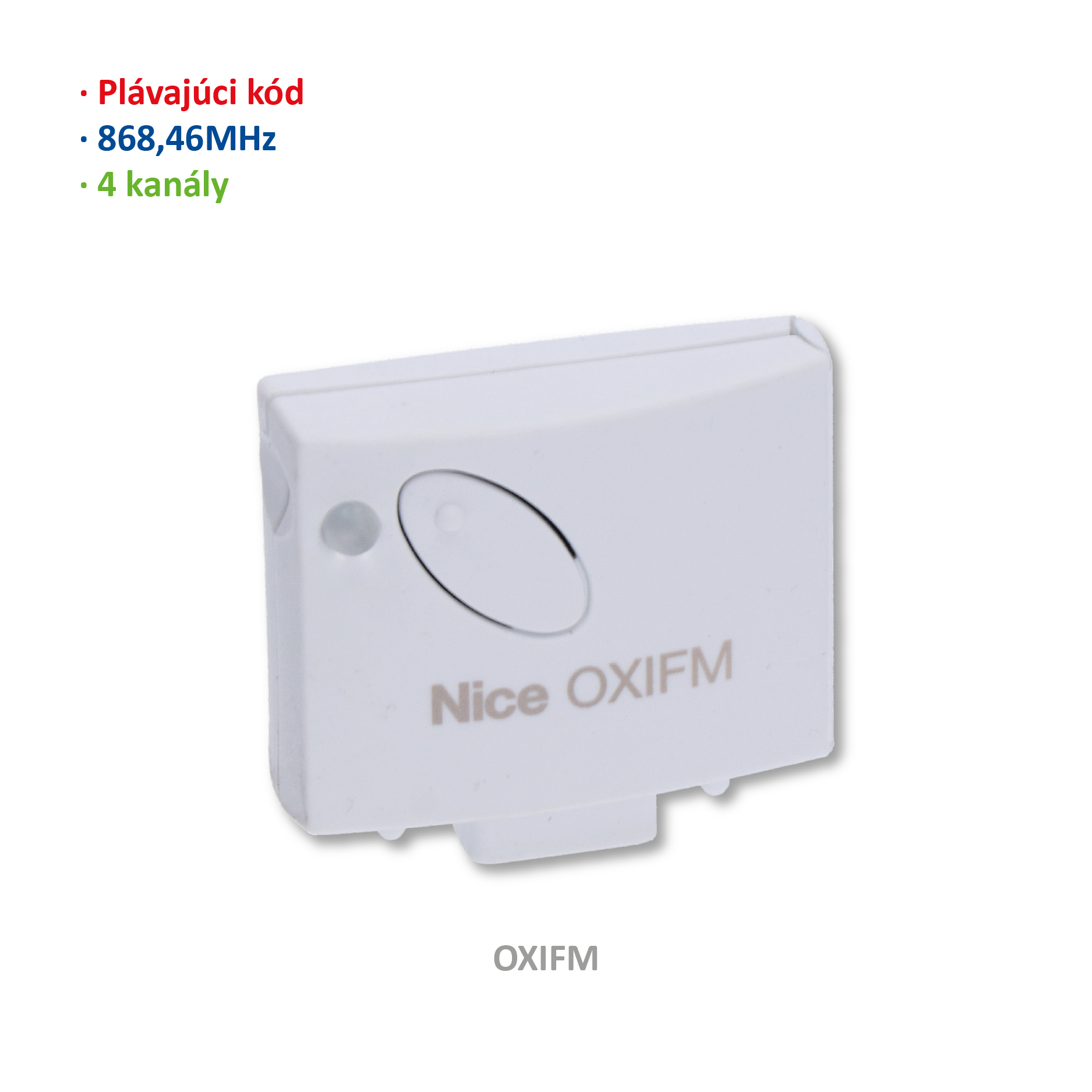 Přijímač zásuvný, 4 kanálový, paměť na 1024 vysílačů