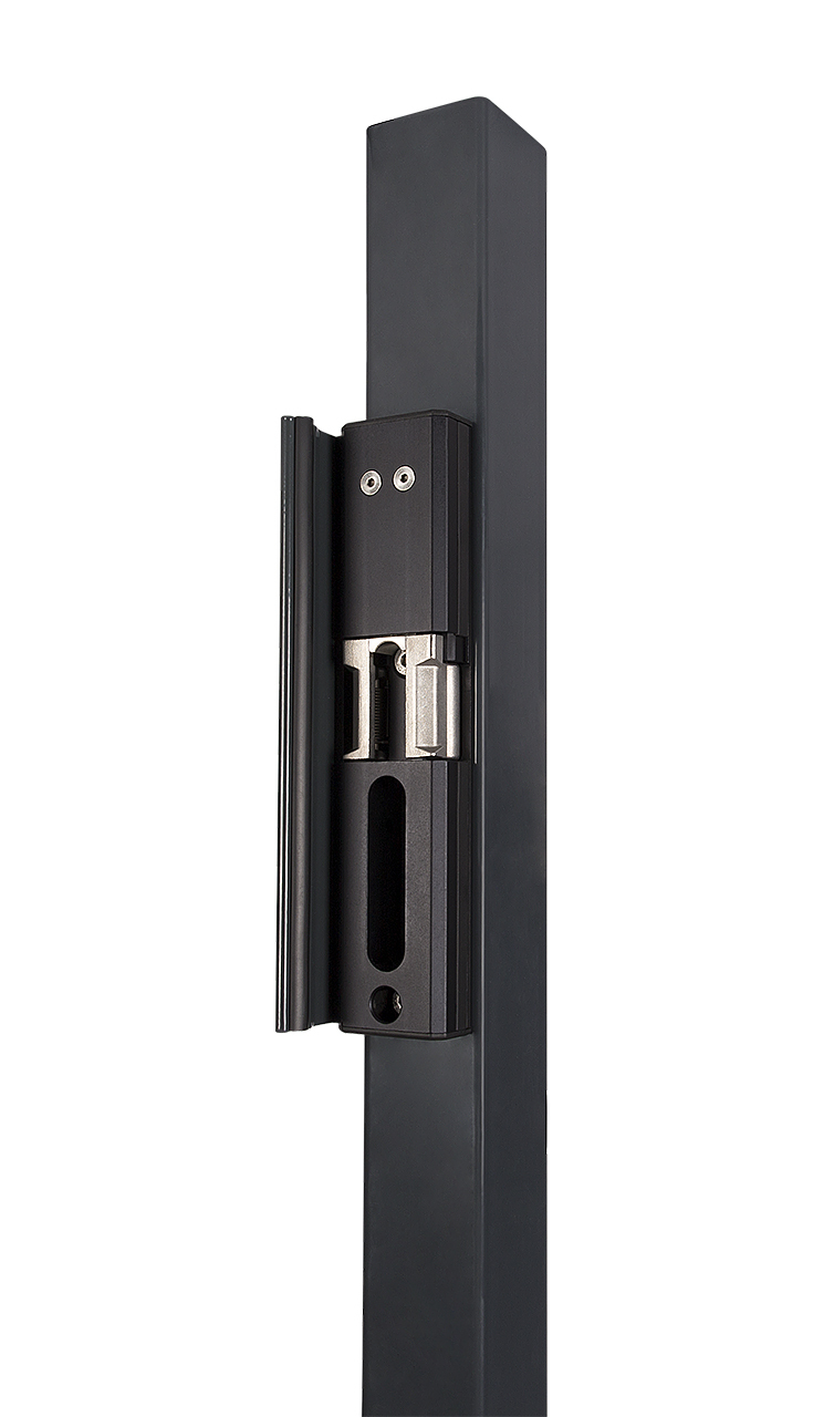 Elektrozámek pro křídlové brány, FAIL OPEN, RAL 6005