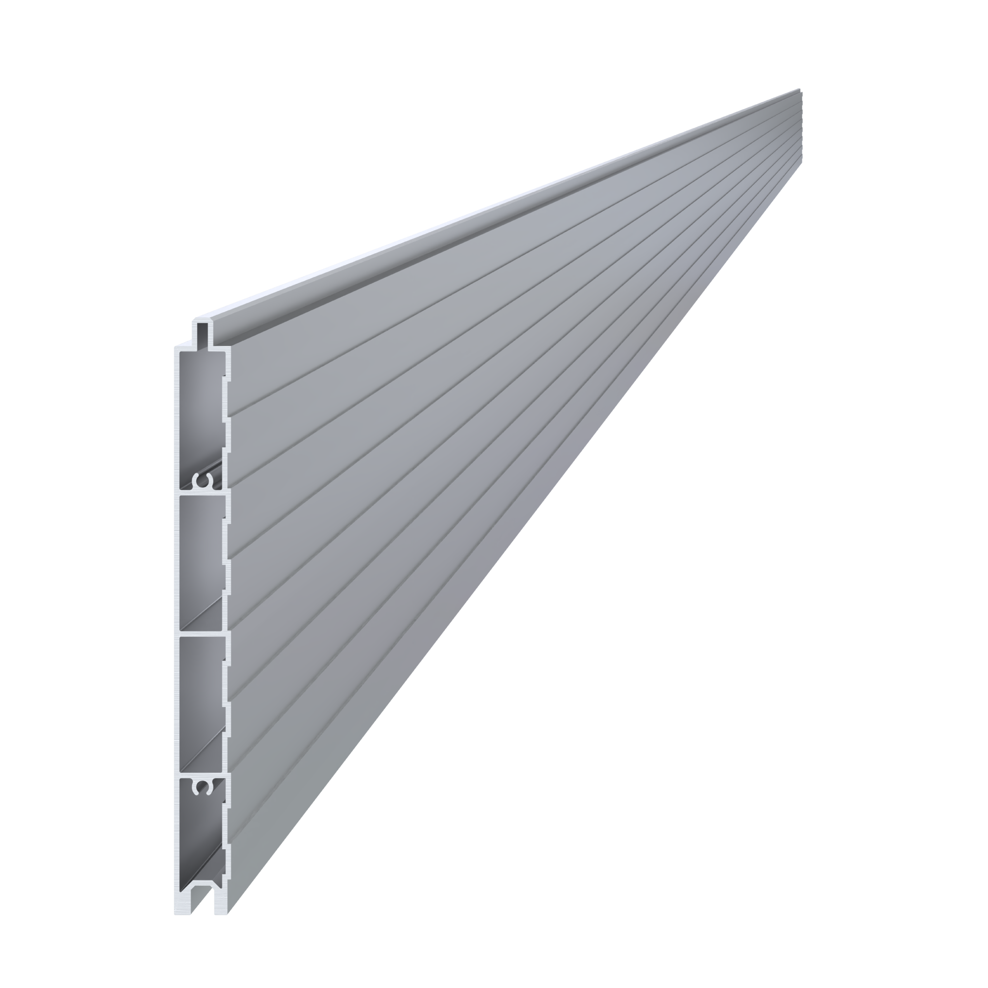 Al profil 160 x 16 x 6000 mm, bez povrchové úpravy