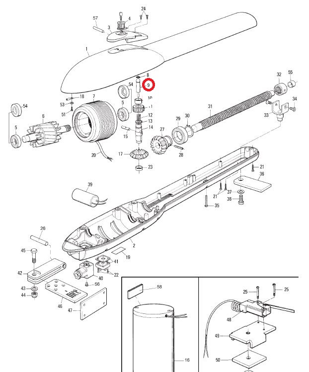 PMPS.4610 kolík odblokování 8x50mm PLUTO