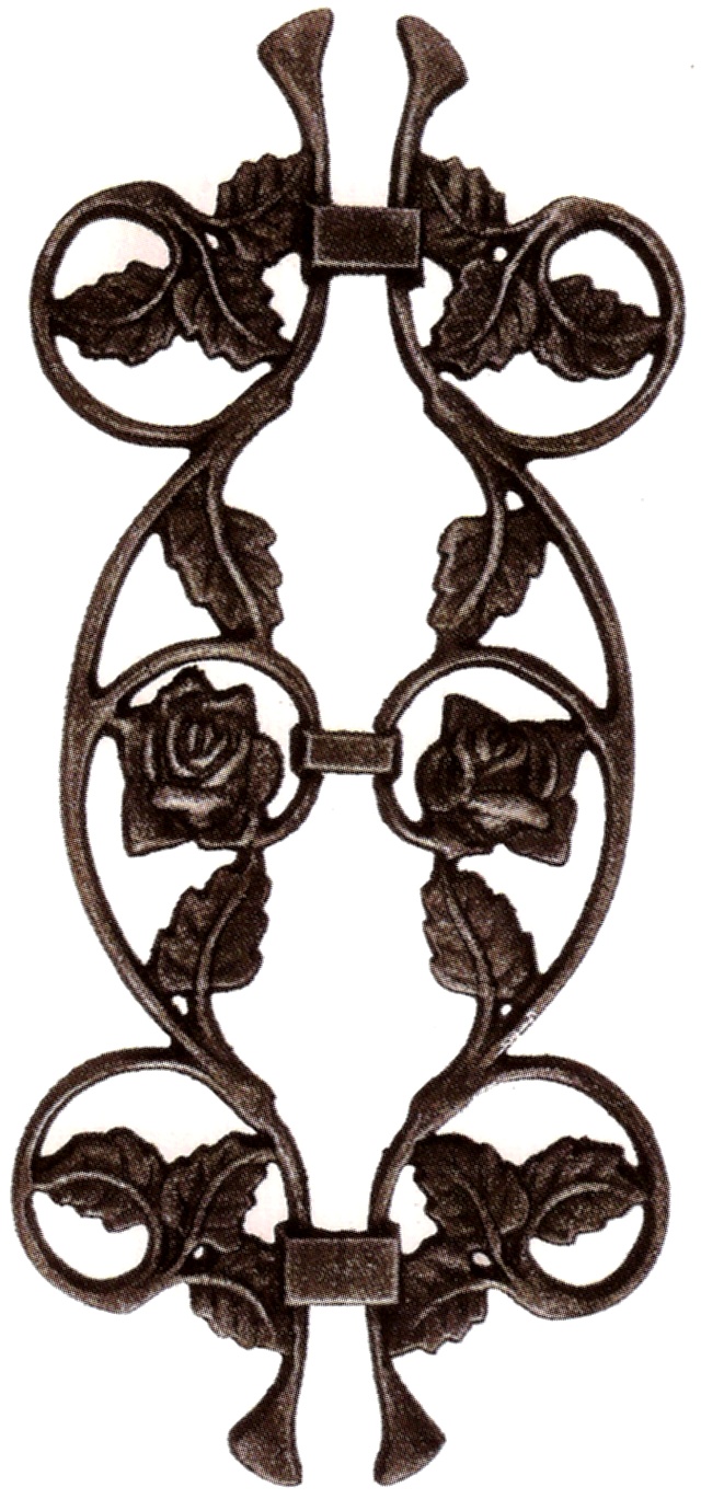 Kovářský ornament H 400 x L 190 mm