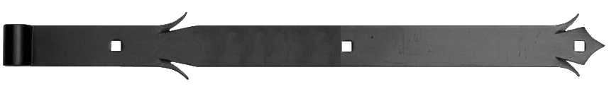 Kování ozdobné 500 x 35 x 4 mm, černá barva