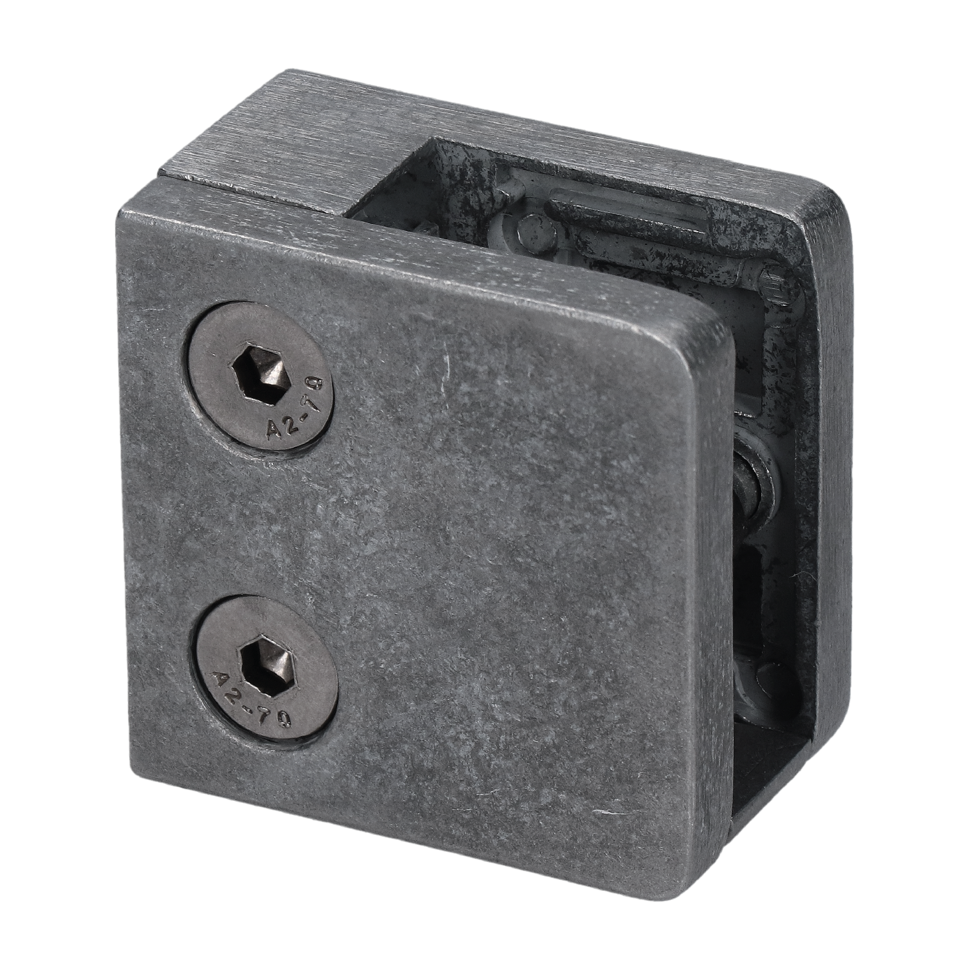 ZAMAK svorka skla plochá pro sklo 6–12,76 mm, Al/Zn