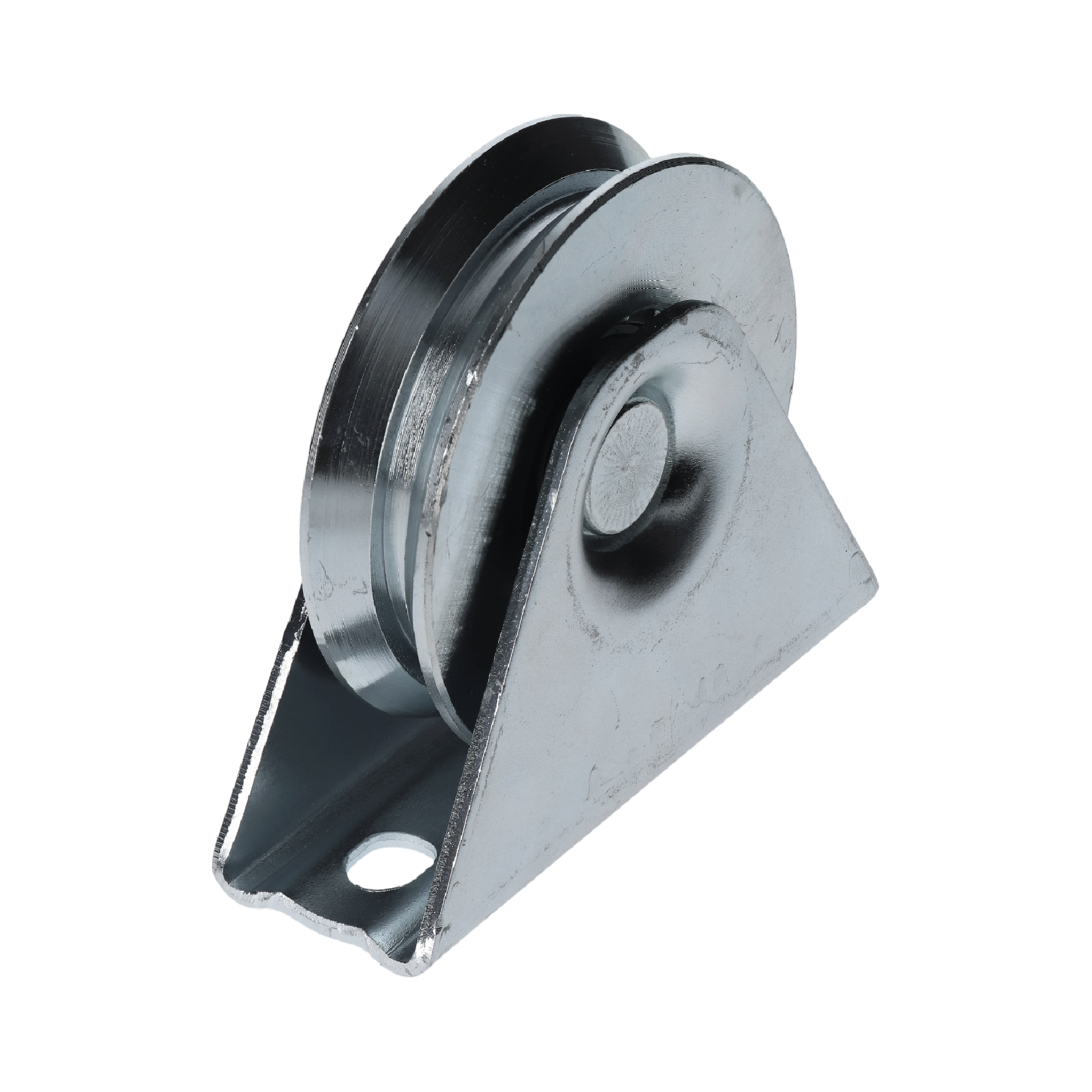 Vodící kladka ø 80mm s opěrou, V profil