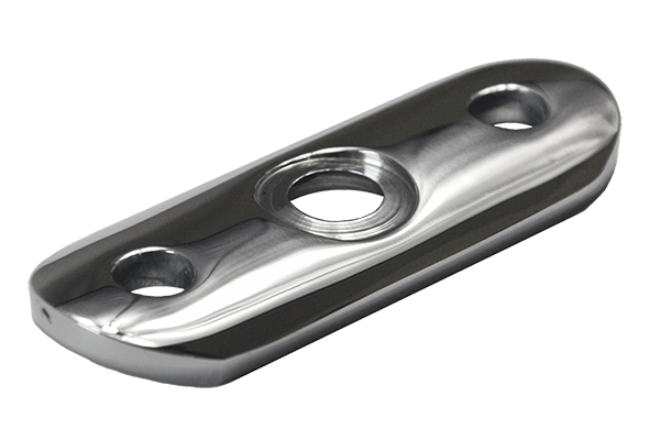 Nadpojovací deska na trubku ø 42,4 mm, leštěná AISI 304