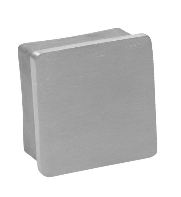 Ukončení na jekl 60 x 60 mm, broušená nerez AISI 304