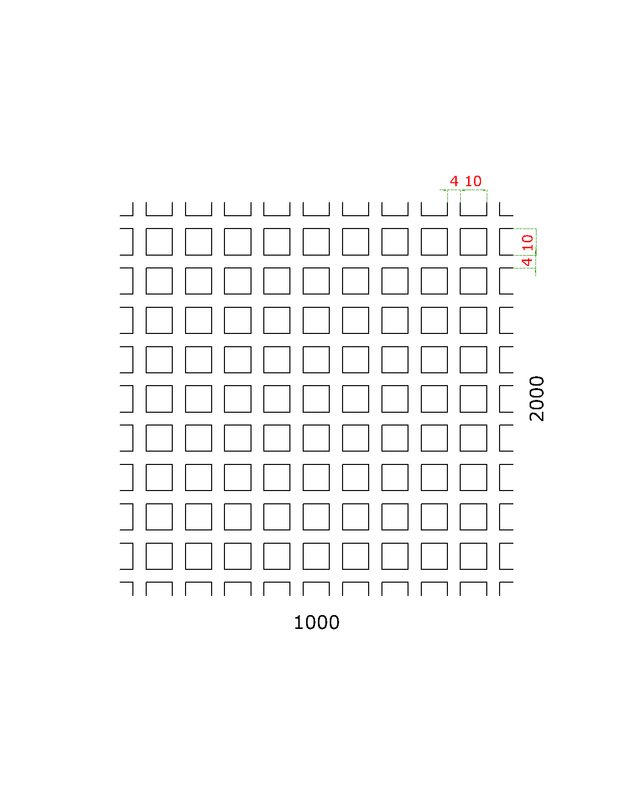 DOPREDAJ! Dierovaný plech Fe t = 1 mm, otvor 10 x 10 mm, rozteč 14 mm