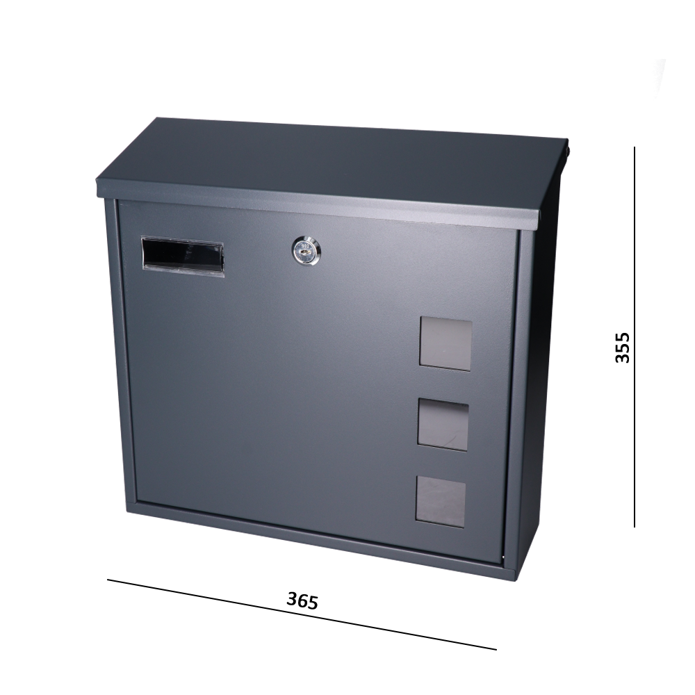 Schránka poštová, max A4, farba: RAL 7016