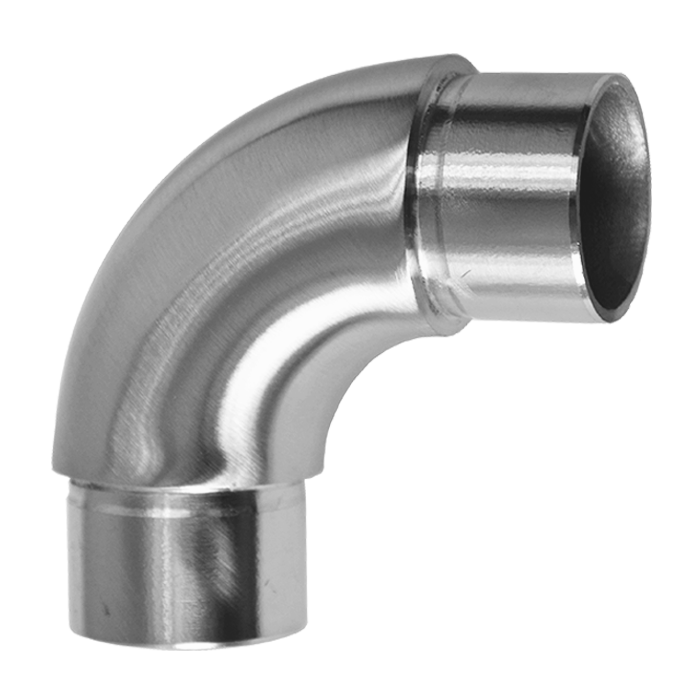 Spojka oblouková 90° na trubku ø 33,7 mm, broušená AISI 304