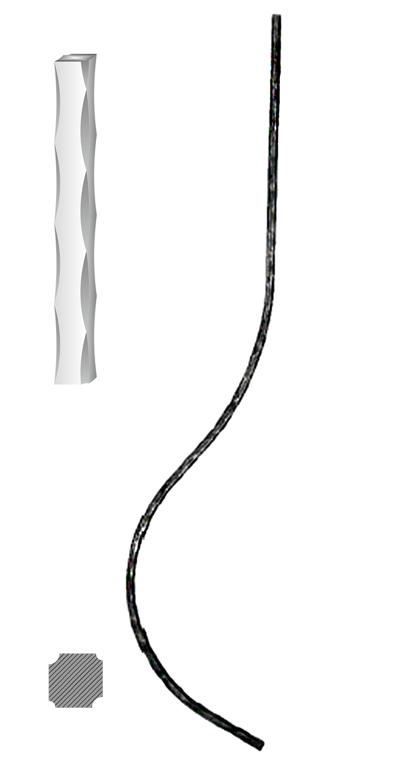 Tyč 12 x 12 mm, 1000 x 210 mm