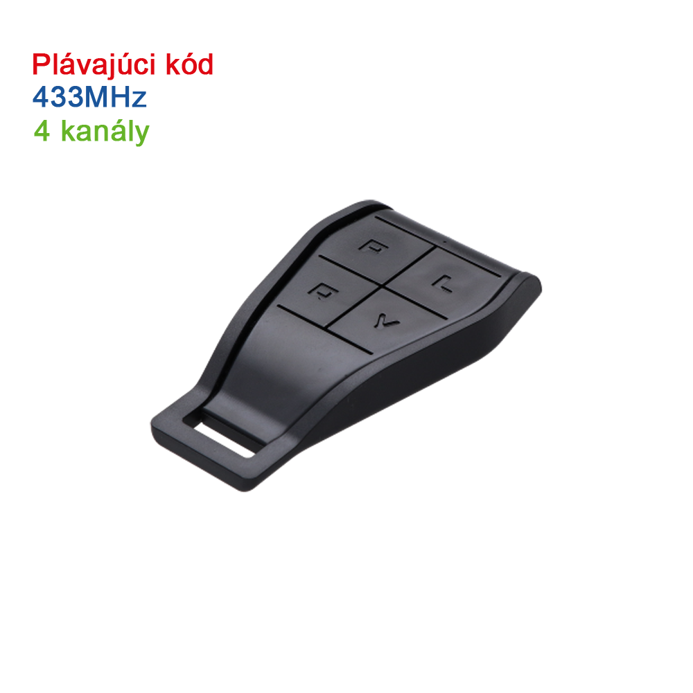 Limitovaná edice  - vysílač 4kanálový, 433 MHz, plovoucí kód