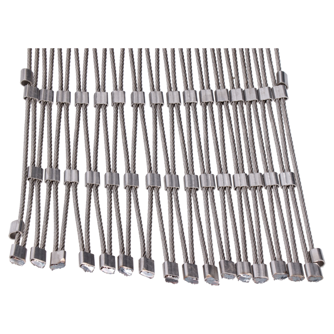 Lanková sieť, 1 x 25 m, oko 60 x 104 mm, ø 1,5 mm, AISI 316