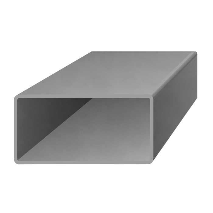 Uzavřený profil 60 x 40 x 3 x 3000 mm, černý S235, hladký