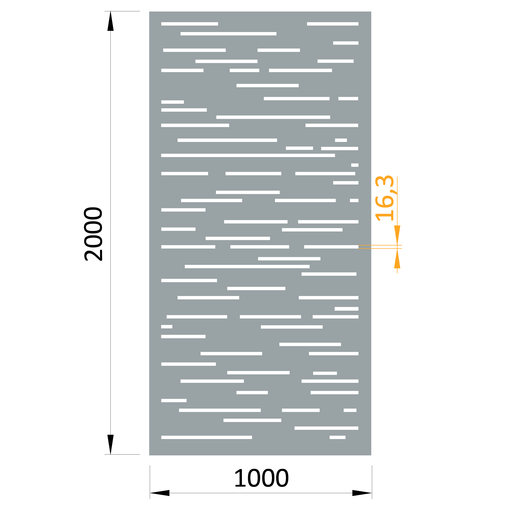 Hliníkový plech 1000 x 2000 x 3 mm, vzor 8311, bez úpravy