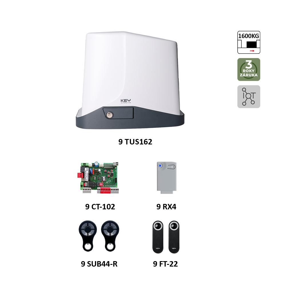 TURBOKIT160 pro posuvné brány do 1600kg