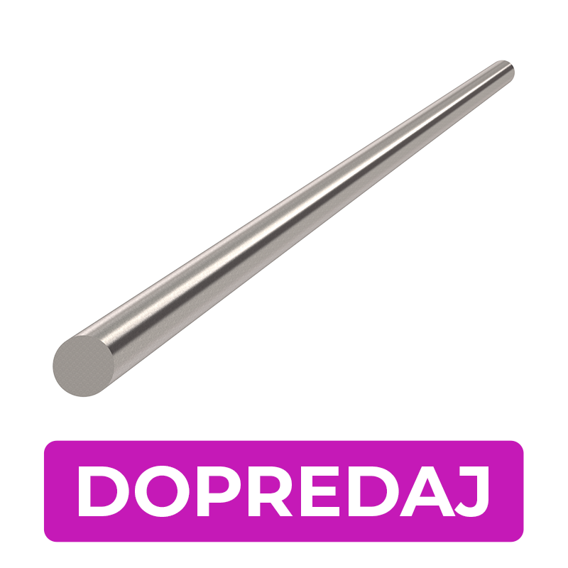 DOPRODEJ tyč ø 4 x 2000 mm, kartáčovaná nerez AISI 304