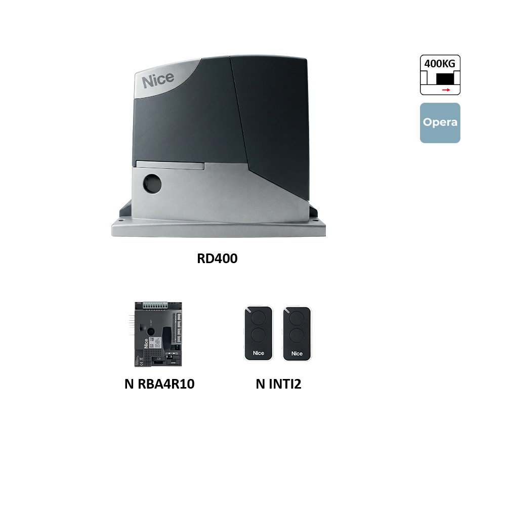 ROAD400KIT sada pohonu pro posuvné brány do 4,5 m/400 kg