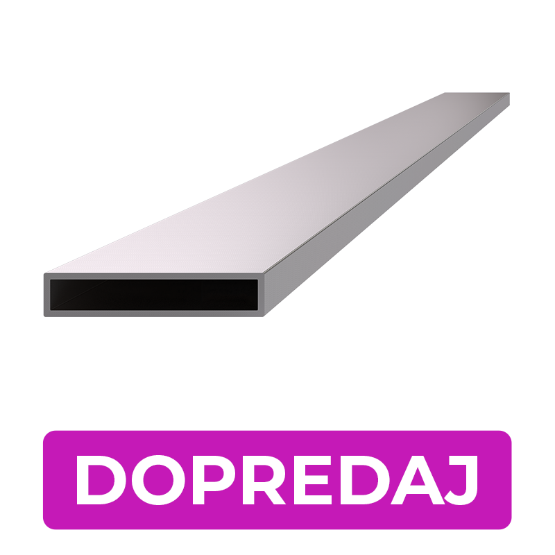 DOPRODEJ profil 50 x 10 x 1,5 x 1000 mm, broušená AISI 304