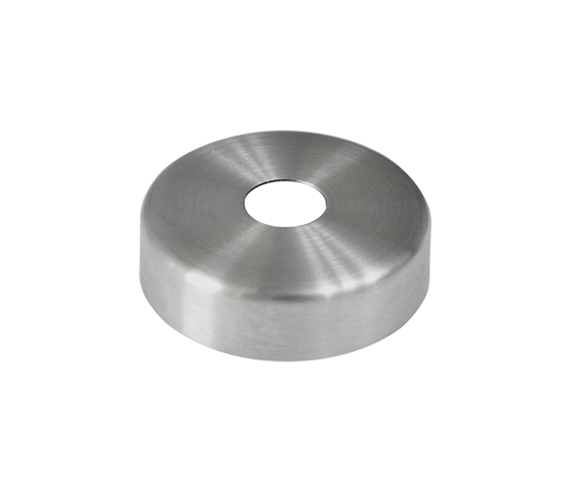 Kryt ø 45 mm na trubku ø 12 mm, broušená nerez AISI 304