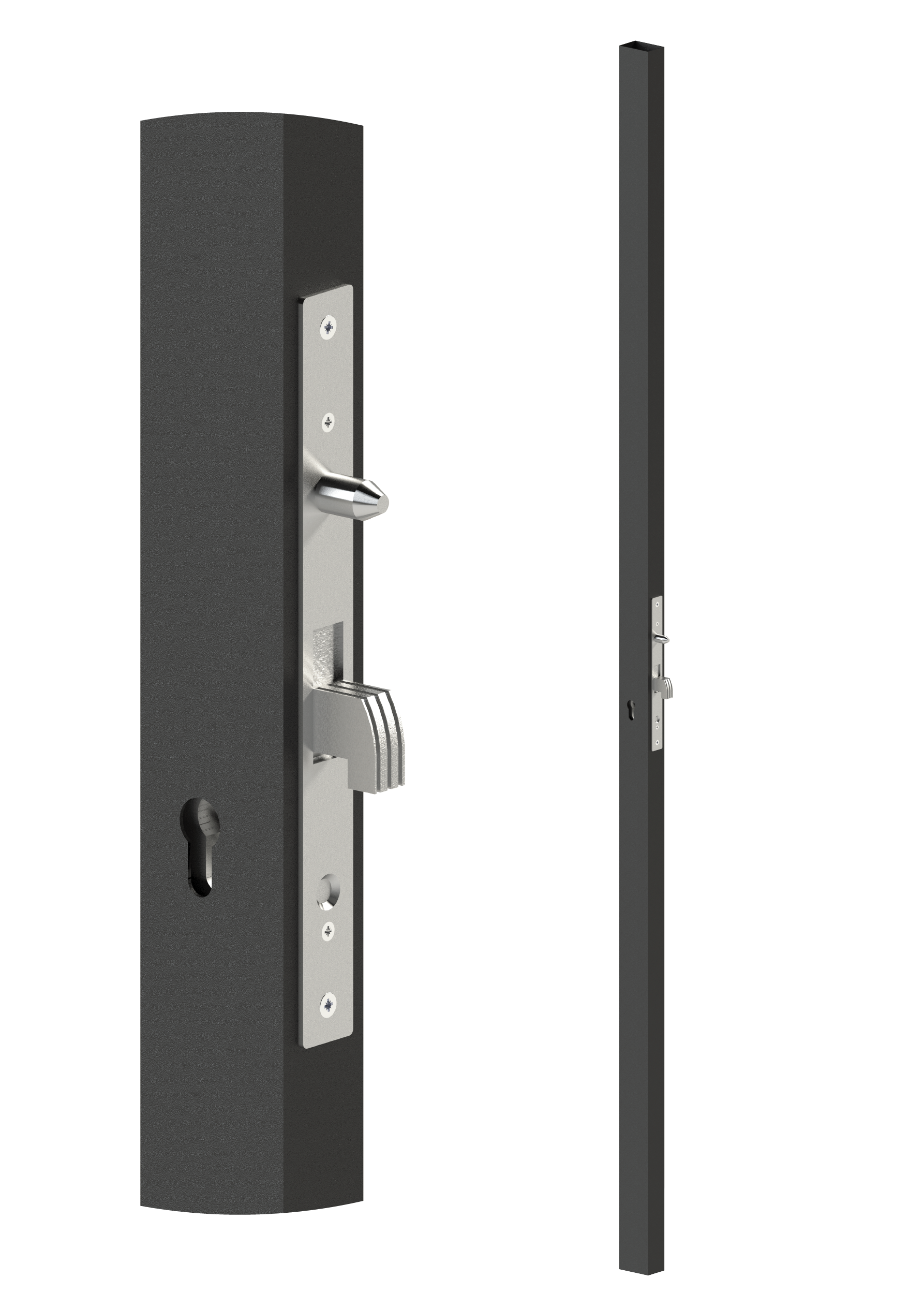 Profil 60 x 40 x 1,5 x 2000 mm se zámkem, bez zapuštění