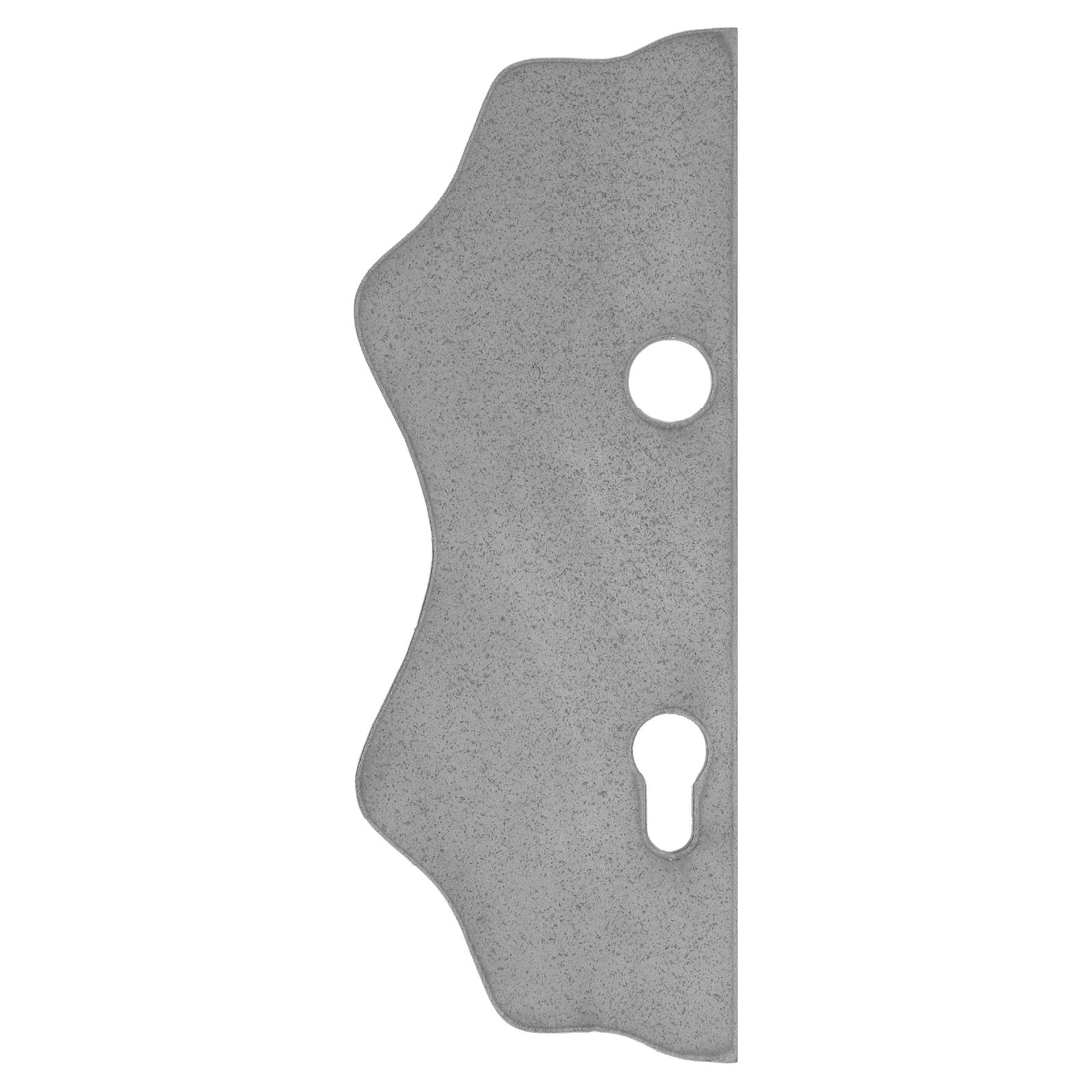 Štít 250x95x3mm s otvory, rozteč 90mm, otvor pro kliku ø 19,5mm, hladký, pro zámek ZM90/80