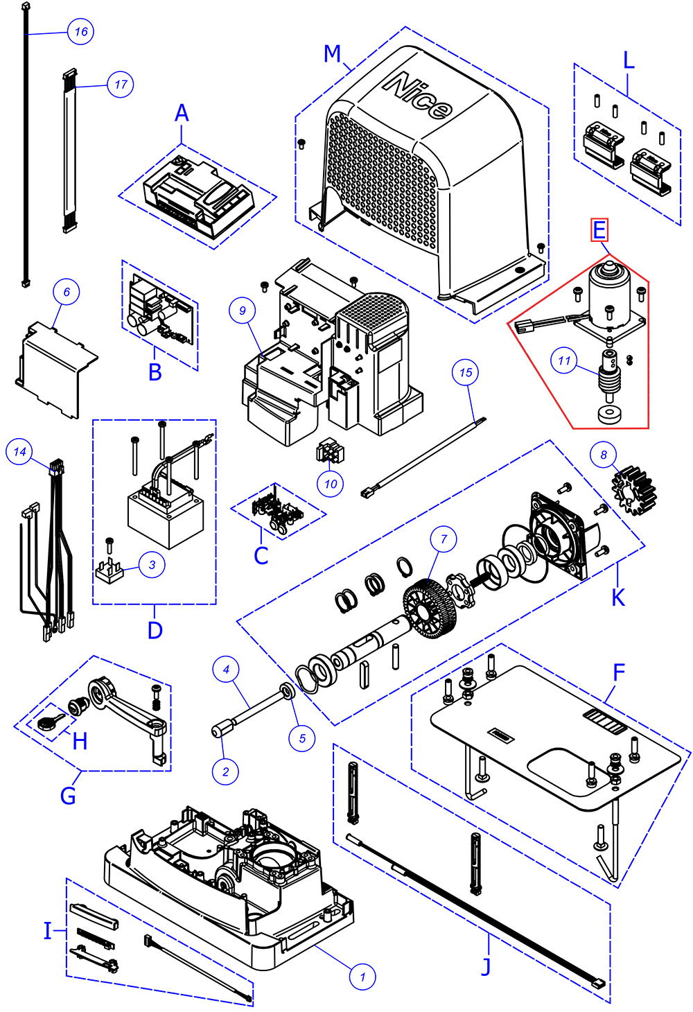 SPMTG11700 Elektromotor pre RBS600