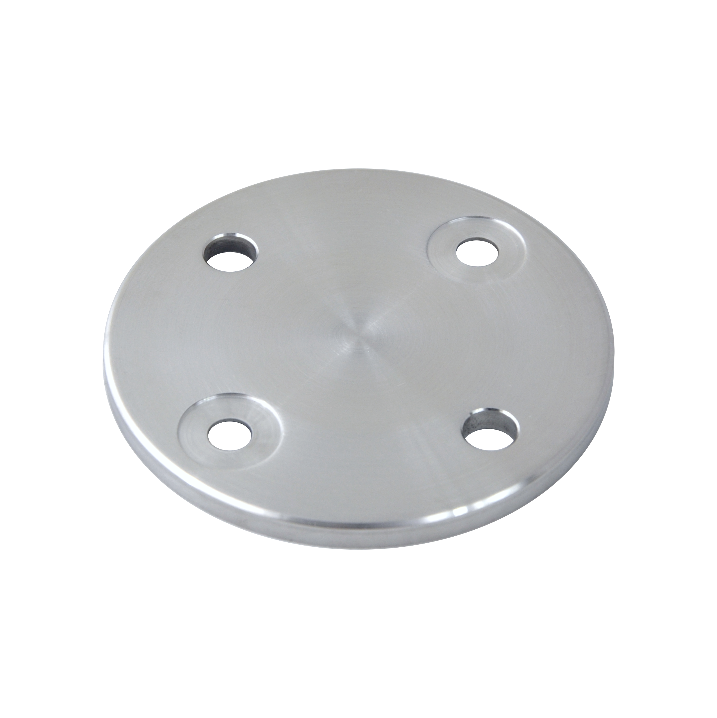 Deska pro boční kotvení sloupu ø 100 mm, broušená AISI 304