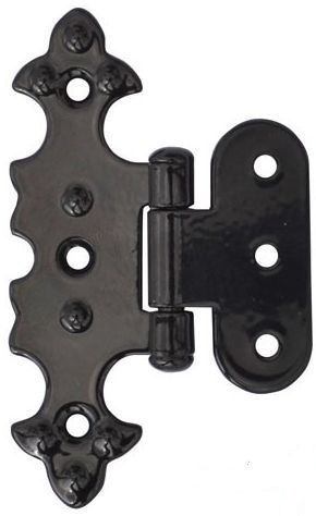 Závěs ozdobný černý, 79x50mm