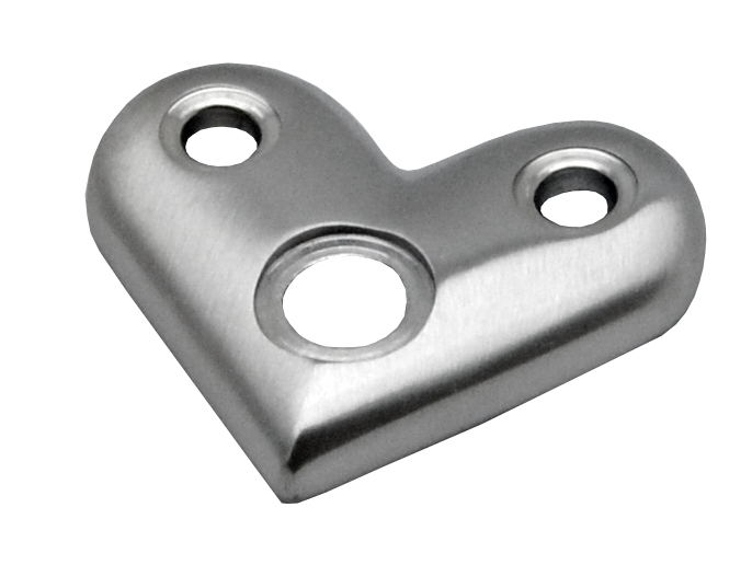 Nadpojovací deska na trubku ø 42,4 mm, broušená AISI 316